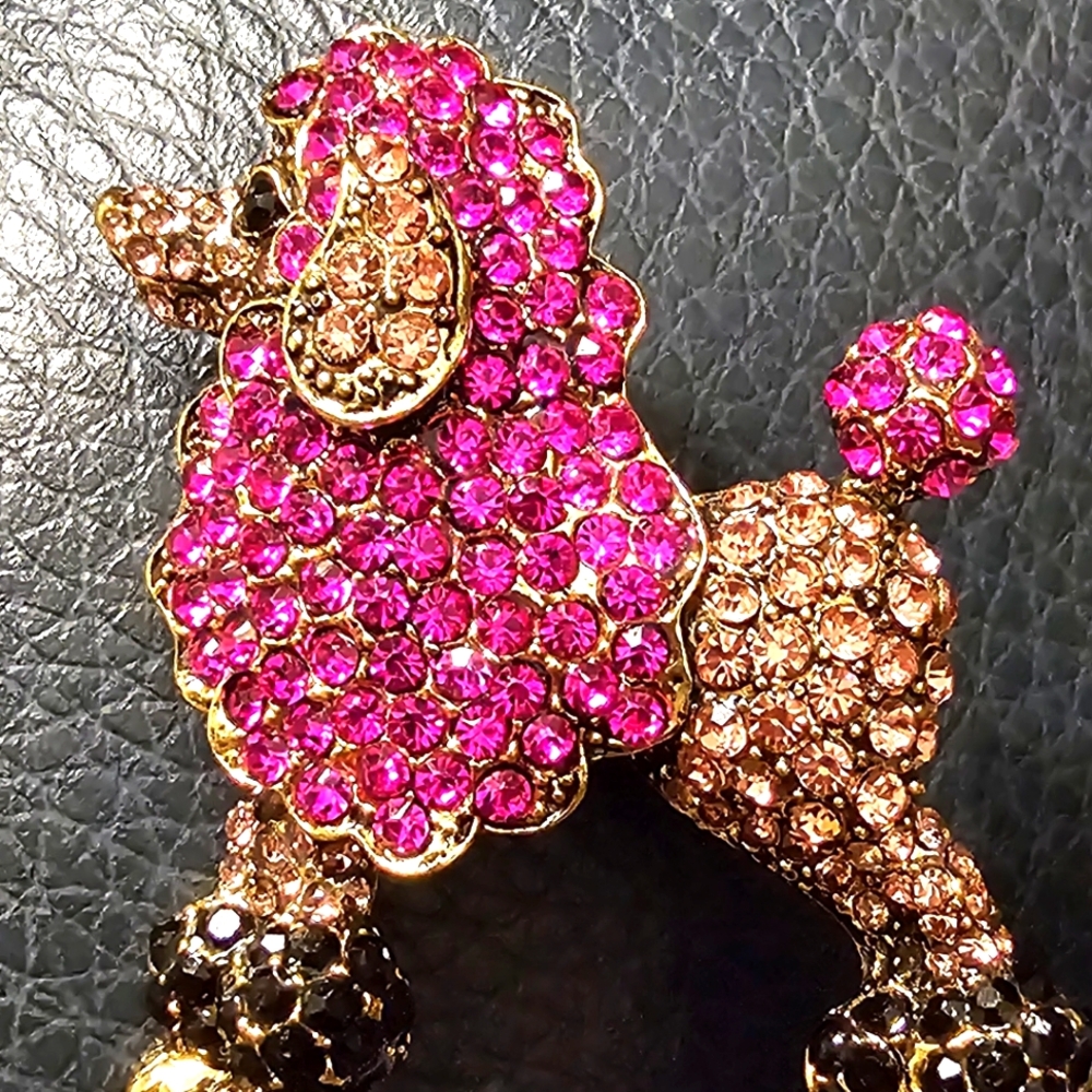 Pink POODLE Pin Brooch jewelry NEW